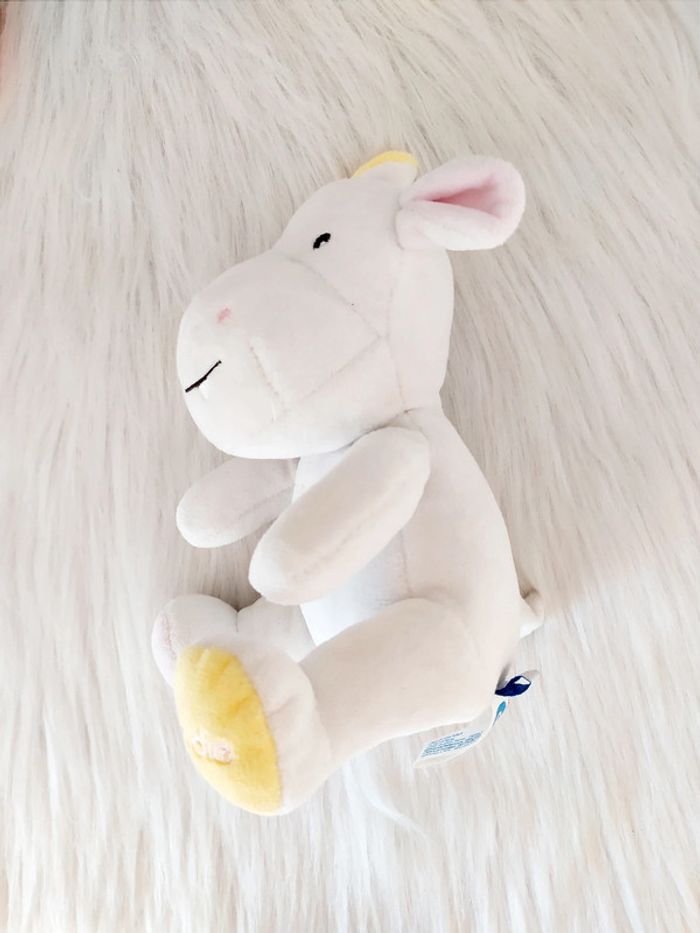 Peluche hippopotame blanc Dodie - photo numéro 2