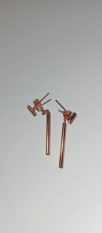 Boucles d'oreilles rose doré