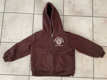 Sweat zippé très chaud / veste capuche 6ans