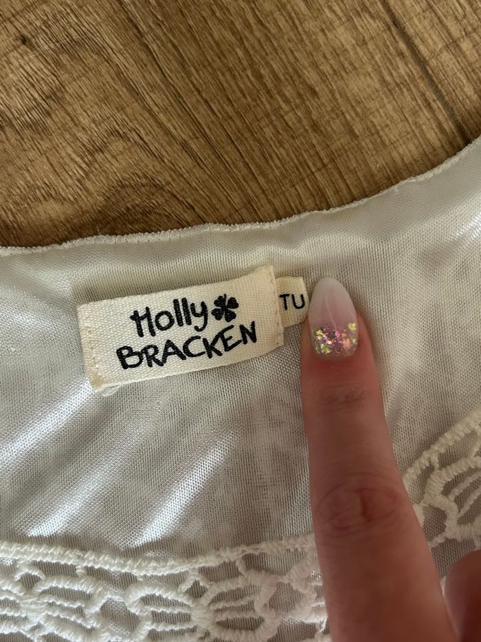 Robe blanche en dentelle Molly Bracken taille unique jamais portée - photo numéro 9