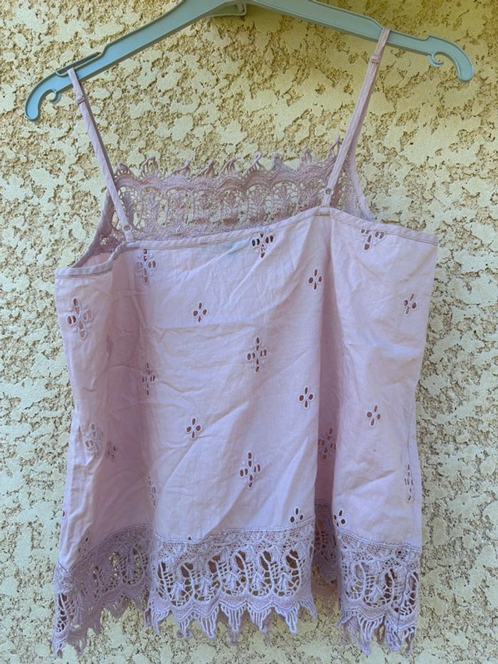 Haut étam rose pale taille 36 - photo numéro 4
