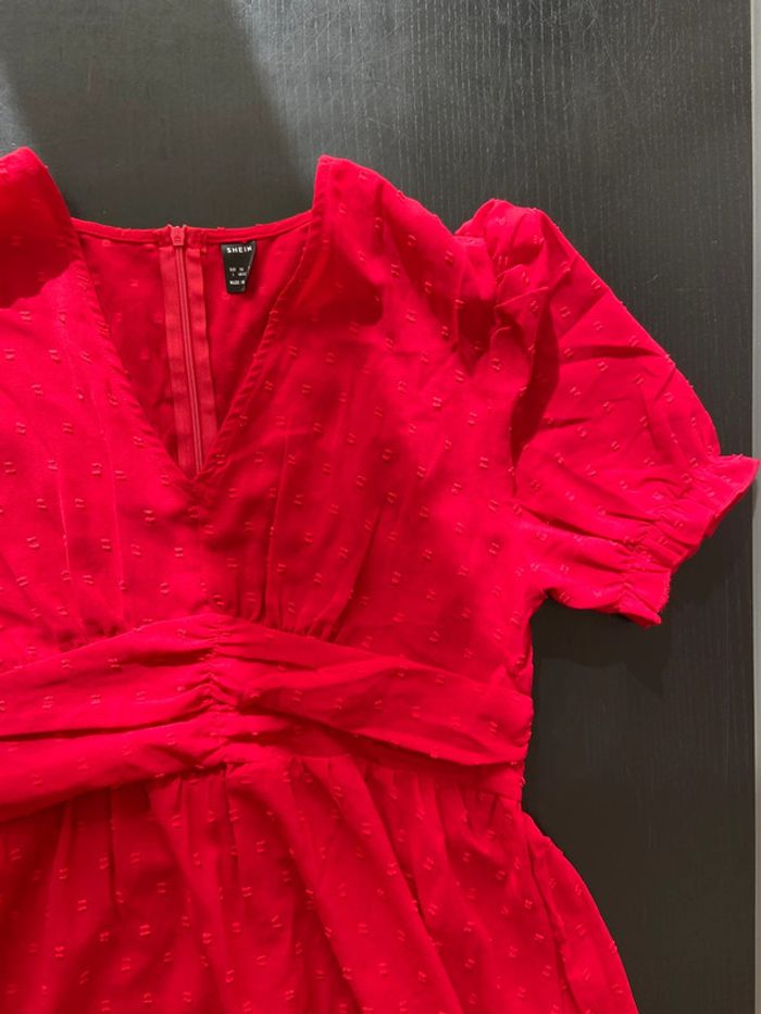 Superbe robe rouge à volants / Taille L - photo numéro 5