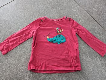 T-shirt à manches longues bébé fille 2 ans