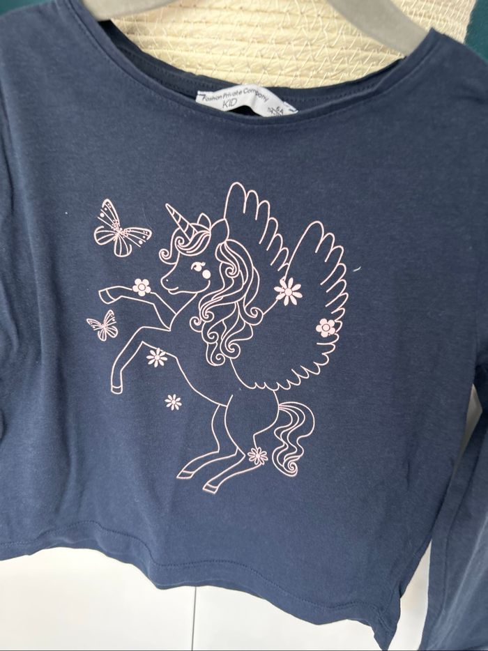 T-shirt manches longues fille - Taille 6 ans - photo numéro 2