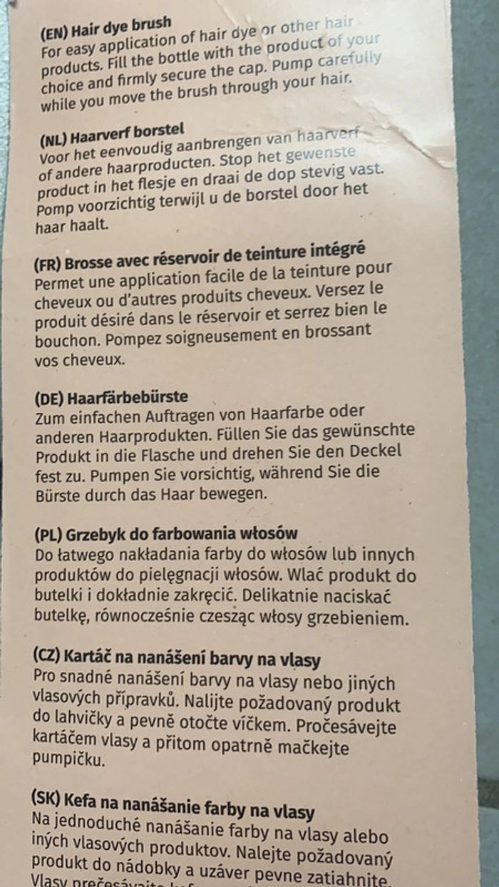 Peigne pour teinture - photo numéro 2