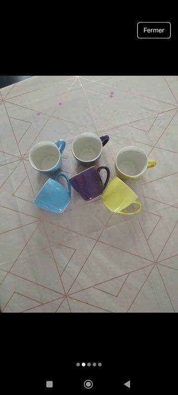 Lot de 6 tasses à café