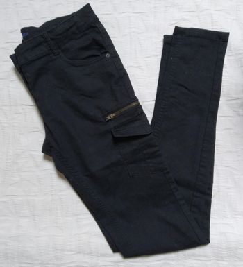 Kiabi pantalon cargo noir taille M