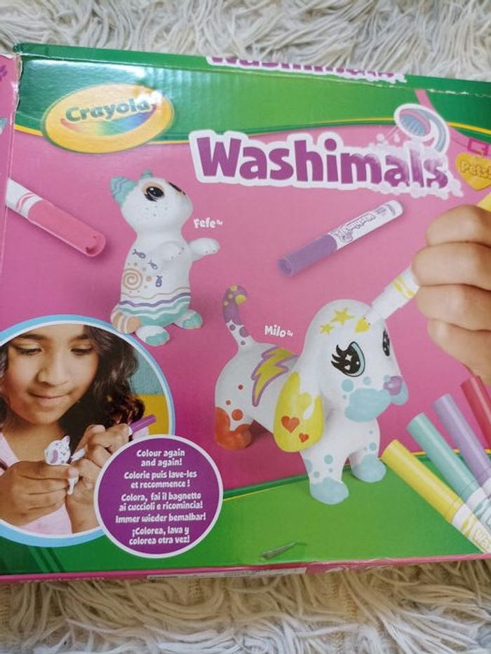 Coffret créatif Washimals Crayola mes animaux à colorier