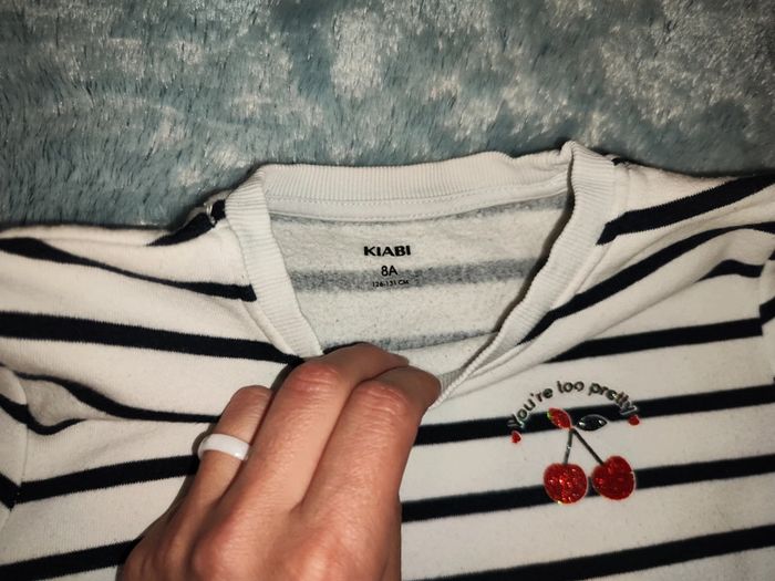 Sweat cerise marinière - photo numéro 2