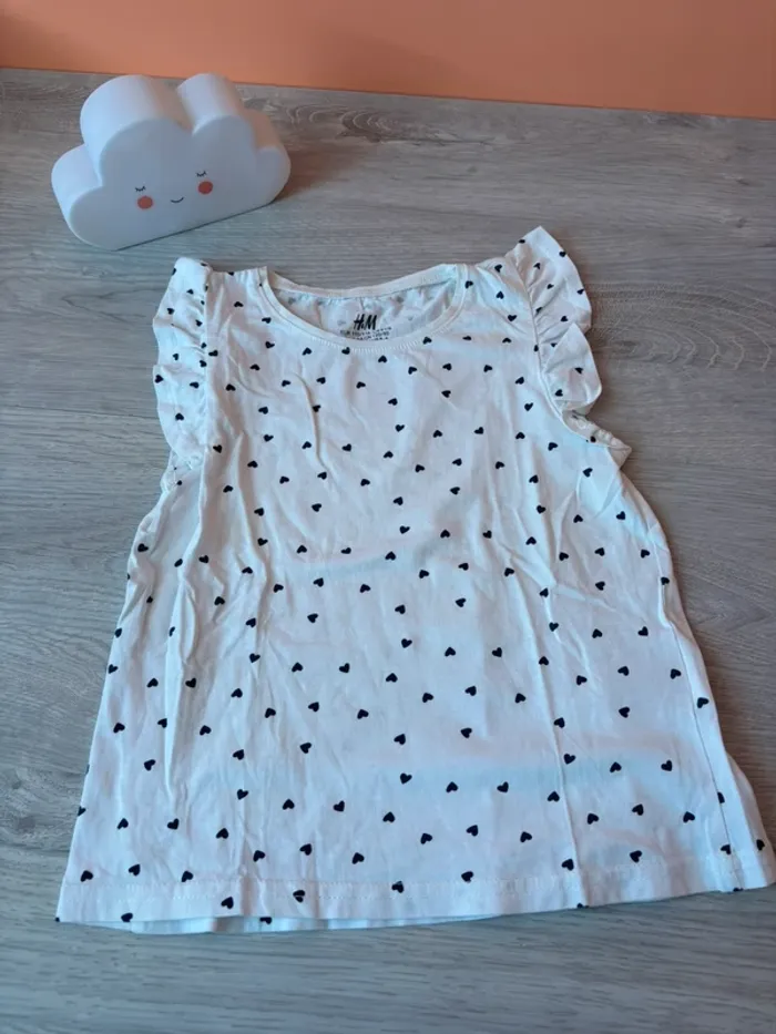 Tee shirt manches volantées
