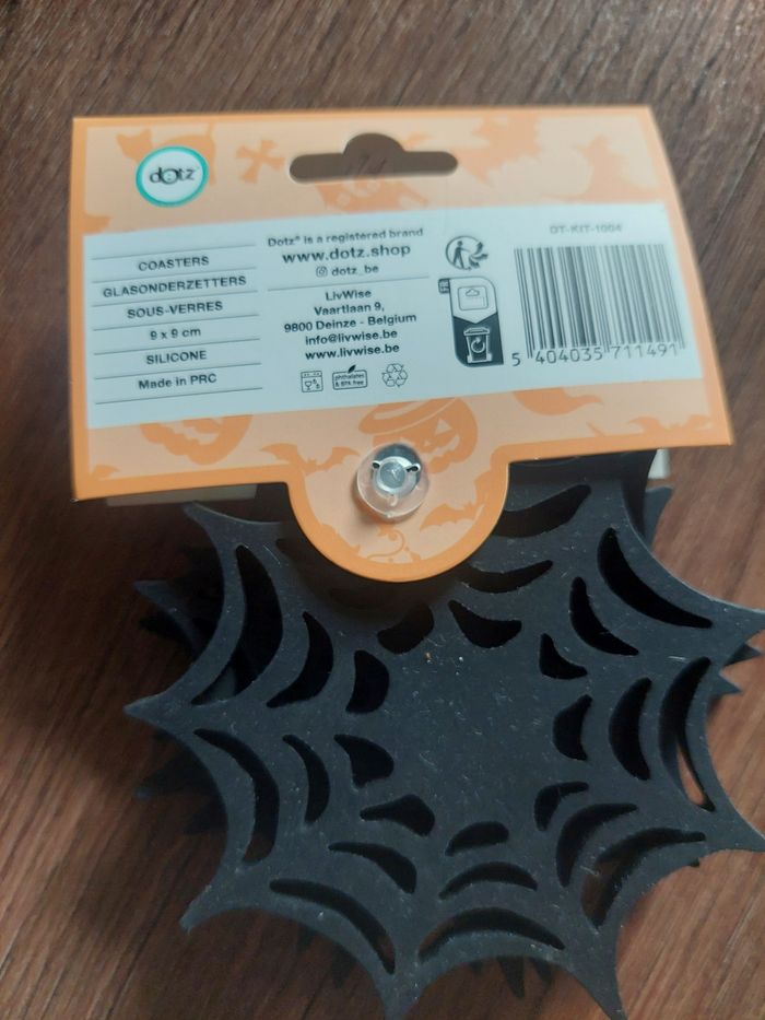 Sous-verres étoile d'araignée pour Halloween - photo numéro 2