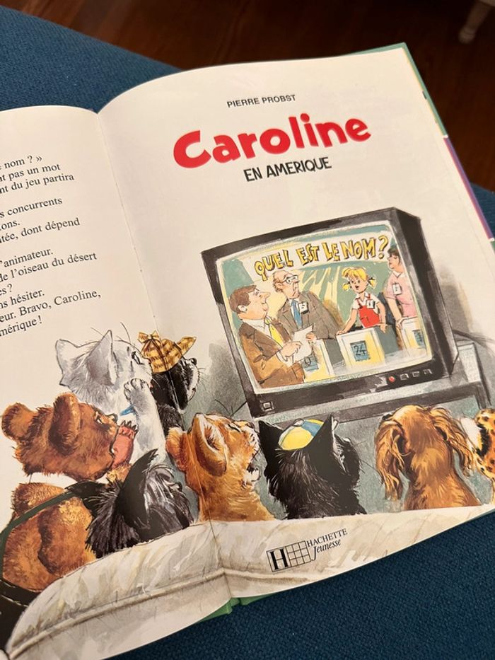 Livre bord coloré rare collection Caroline en Amérique bd album Pierre Probst Hachette - photo numéro 3