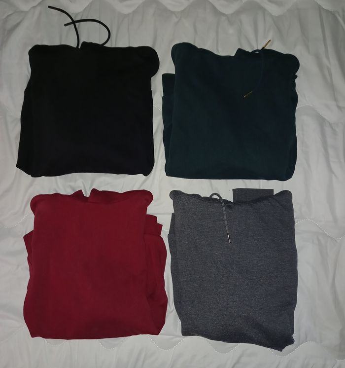 4 sweat a capuche Gémo taille S 
( 19 € piece  neuf ) - photo numéro 4