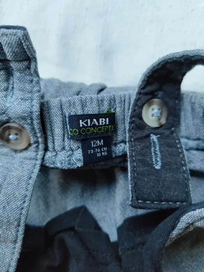 Salopette courte 12m Kiabi 73cm-76cm - photo numéro 2