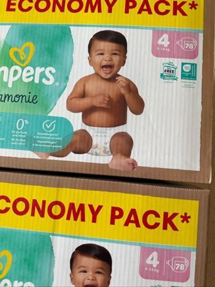 Lot de 2 maxi pack Pampers harmonie taille 4 - photo numéro 2