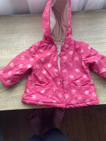 Manteau fille molletonnée