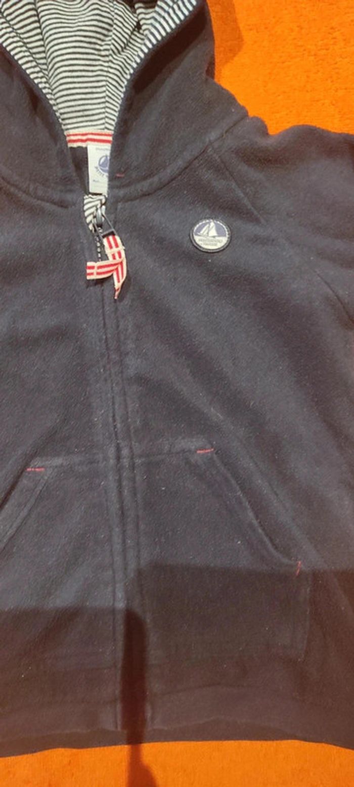 Gilet zippé polaire avec capuche Petit Bateau 24 mois 86 cm - photo numéro 2