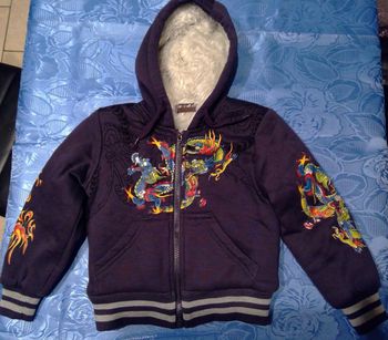 sweat zipee gilet 4 ans