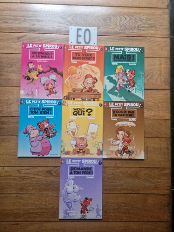 Lot de 7 bd le petit spirou 1 à 7,EO