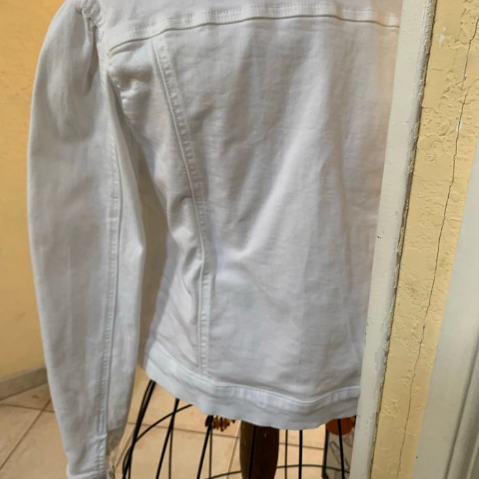 Blouson jean blanc - photo numéro 2