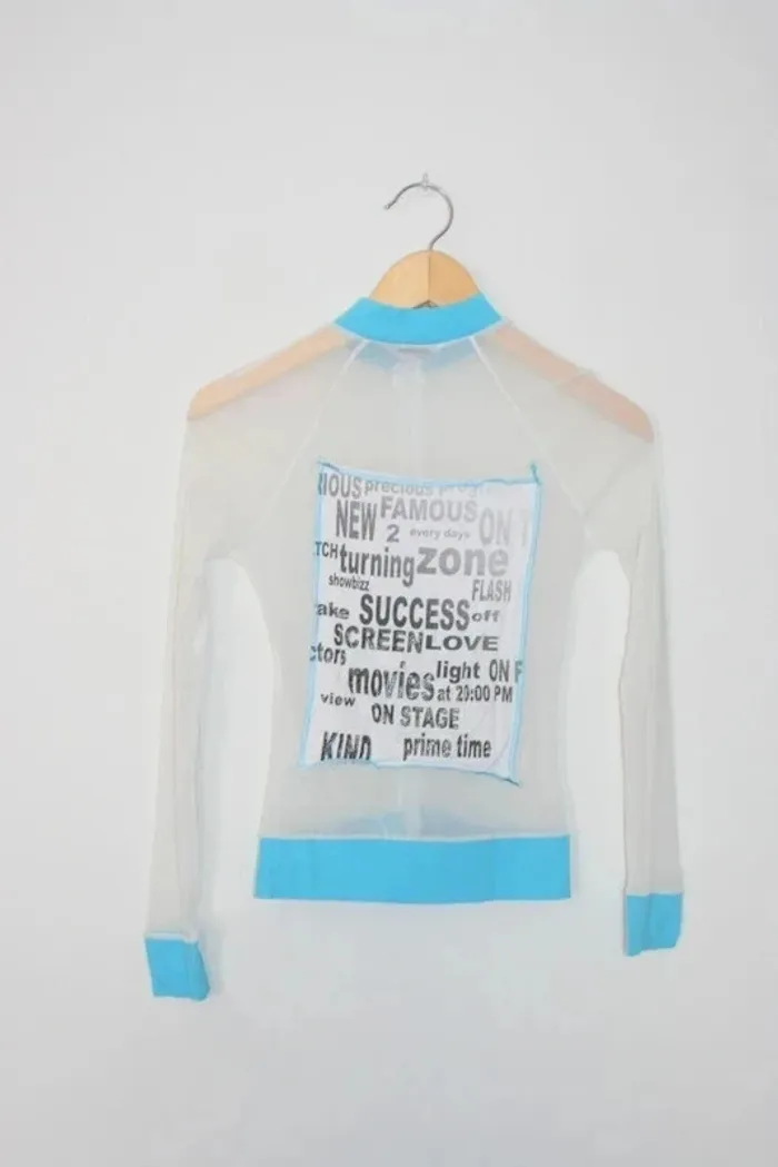 Haut zippé en voile transparent 12 ans - photo numéro 3