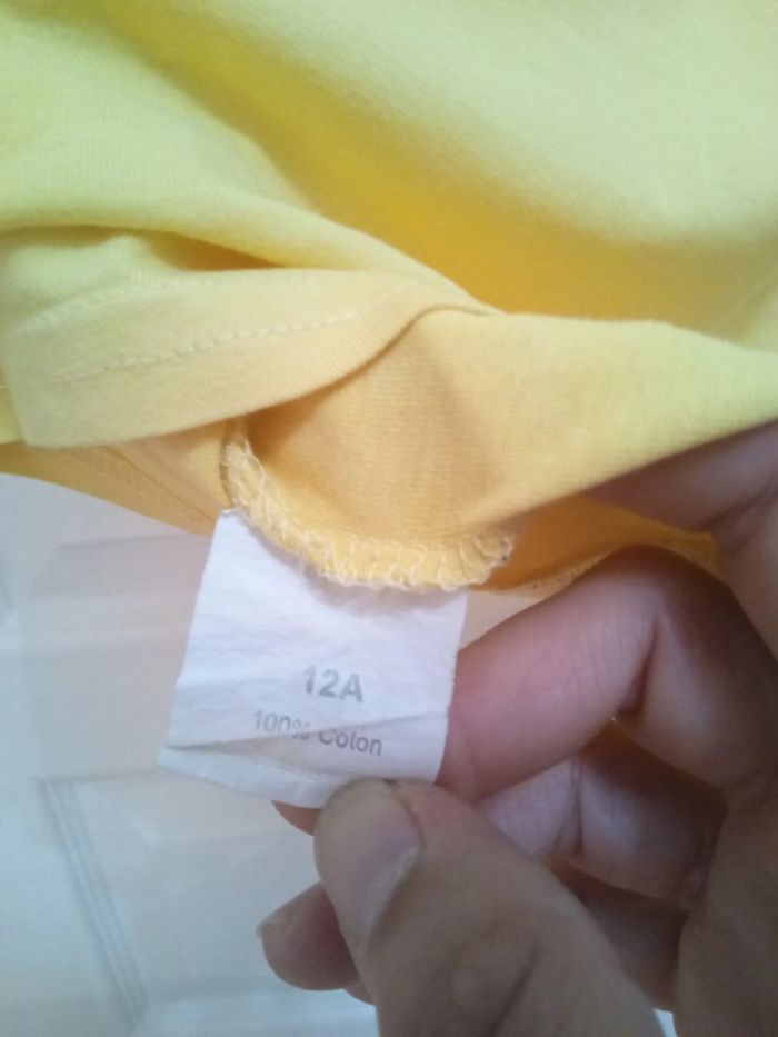 Tee-shirt jaune T.12 ans - NPO - photo numéro 8