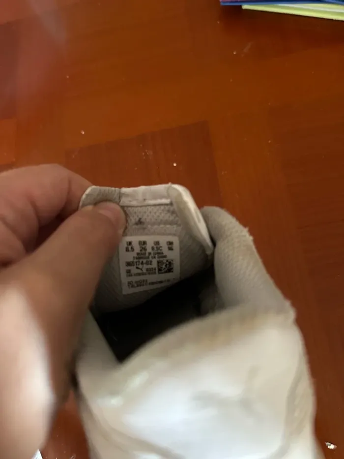 Baskets blanches, puma, taille 26 - photo numéro 5