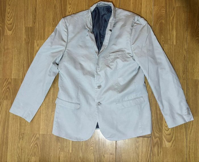 Veste costume gris/beige clair slim fit - photo numéro 9