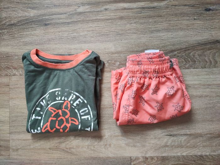 Ensemble été tee-shirt et short de bain 4 ans - photo numéro 6