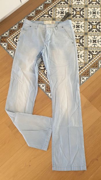 Pantalon ikks homme bleu passe neuf