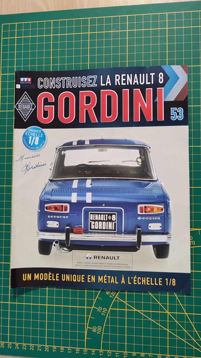 Fascicule seul sans pièce n°53 pièce Renault R8 Gordini 1/8 1/8ème Eaglemoss collections #A67