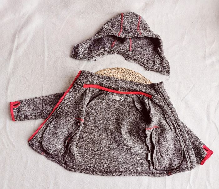 Gilet de ski 👸 à capuche amovible en maille twistée, orchestra, 2 ans - photo numéro 3