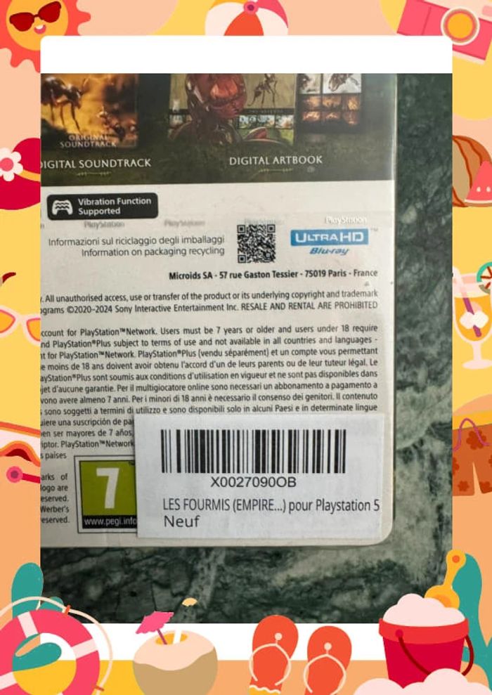 🐜 neuf new Empire of the Ants (les fourmis) 🐜 PS5 édition collector Bernard Werber - photo numéro 5