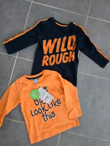 Lot de 2 tee shirts manches longues