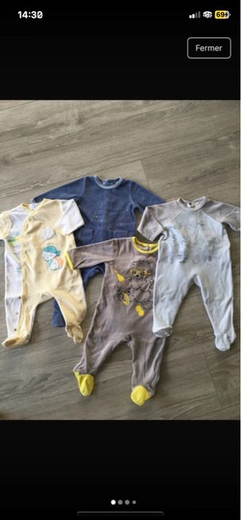 Lot pyjamas 12 mois
