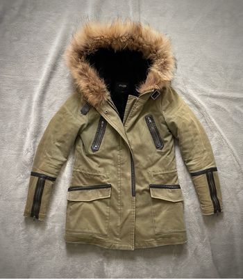 Parka Maje Kaki doublée fourrure ultra chaude - Taille 1 (S)