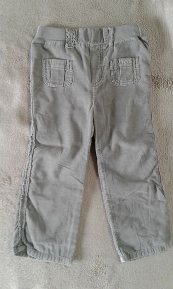 Pantalon velours kaki IKKS 3 ans