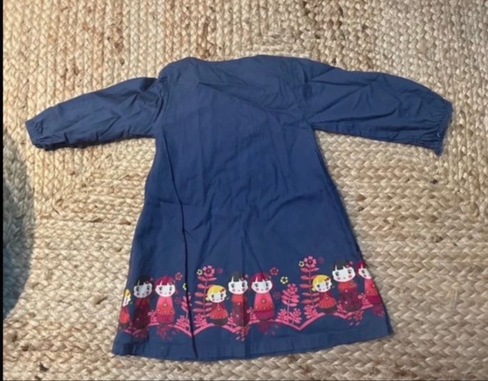 Robe bleu marine mi saison fille 18 mois Kimbaloo - photo numéro 4