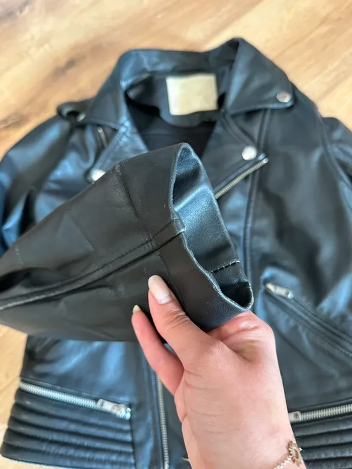Perfecto en cuir Maje taille 36 noir - photo numéro 11