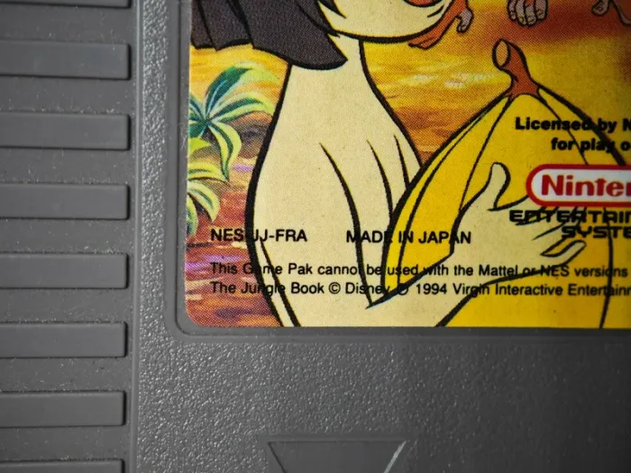Jeu Nintendo NES : Le livre de la jungle / Jungle Book avec boite - photo numéro 3