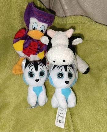 Lot de 4 petites peluches