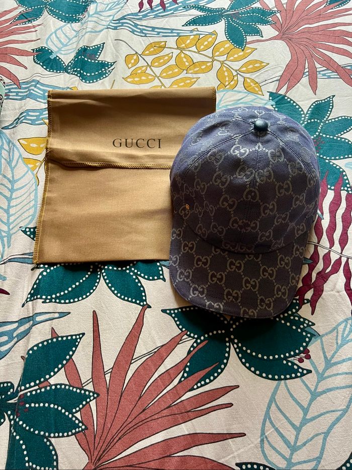 Casquette Gucci dubai bleu