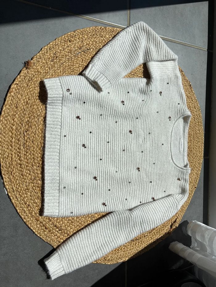 Pull hiver avec strass - photo numéro 2