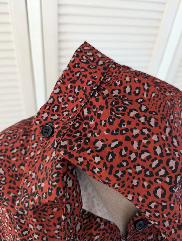 Robe longue motif léopard terracotta - photo numéro 6