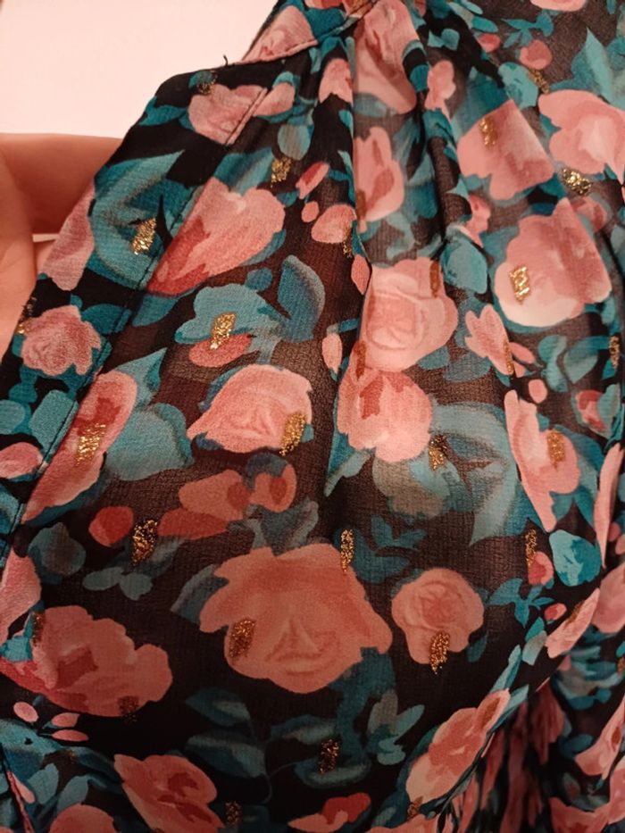 Chemise transparente fleurie Goa taille M 38 - photo numéro 5