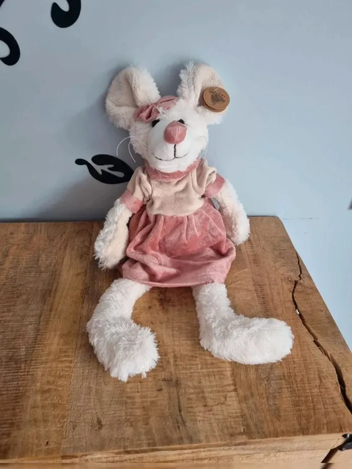 Peluche souris 35 cm Louise mansen neuve