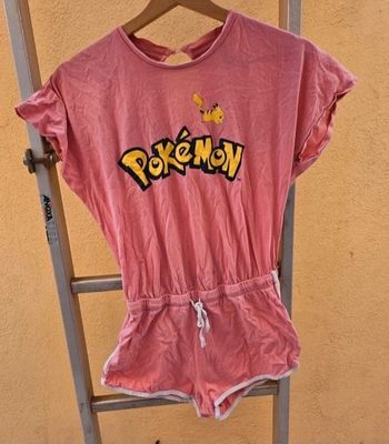 Combishort de pyjama rose pokemon