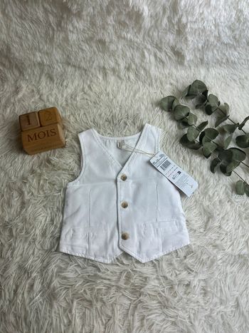 Gilet blanc orchestra taille 12 mois