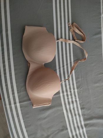 Soutien gorge bandeau rouge gorge