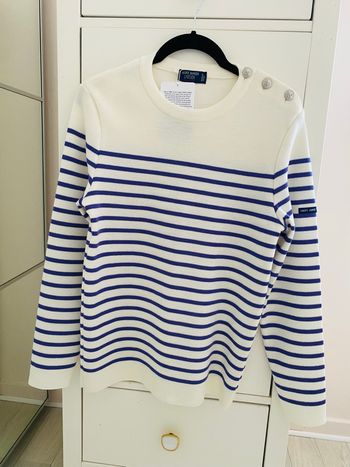 Pull marinière en laine